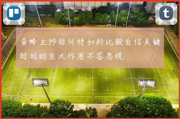 黄蜂主帅称怀特如科比般自信关键时刻的巨大作用不容忽视